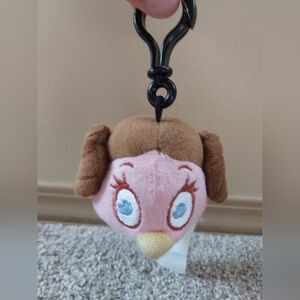 Star Wars Princess Leia Angry Bird Plush Character Backpack Clip